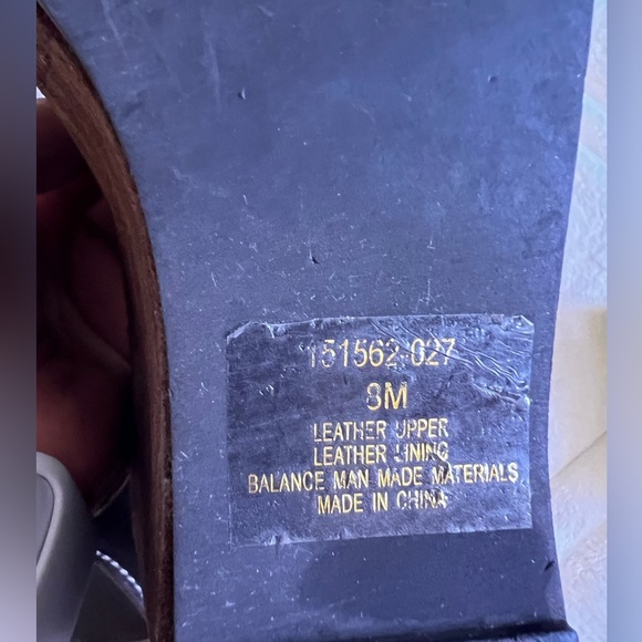 Colin Stuart Suede Mule Platform Sandals Slides Lightweight Size 8 Brown leather - Picture 11 of 16